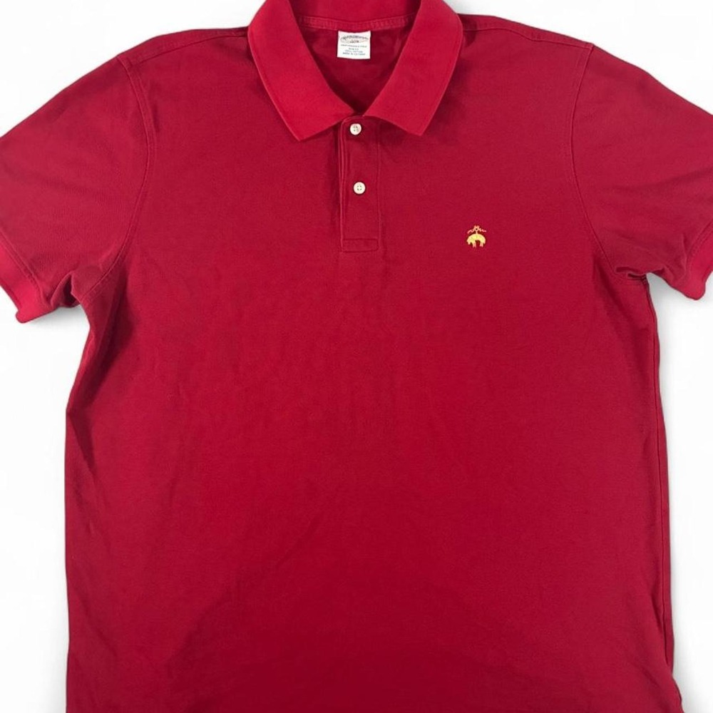 Brooks Brothers Red Cotton Polo Shirt. Slim Fit. Men's Size: XXL.